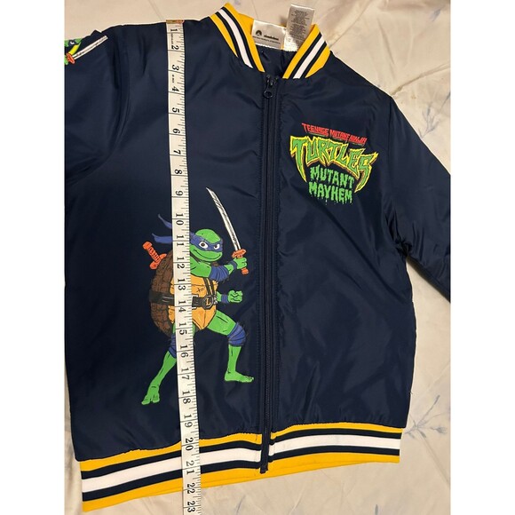 TMNT Teenage mutant ninja turtle bomber jacket boys size L 10/12 mutant mayhem - Picture 11 of 11